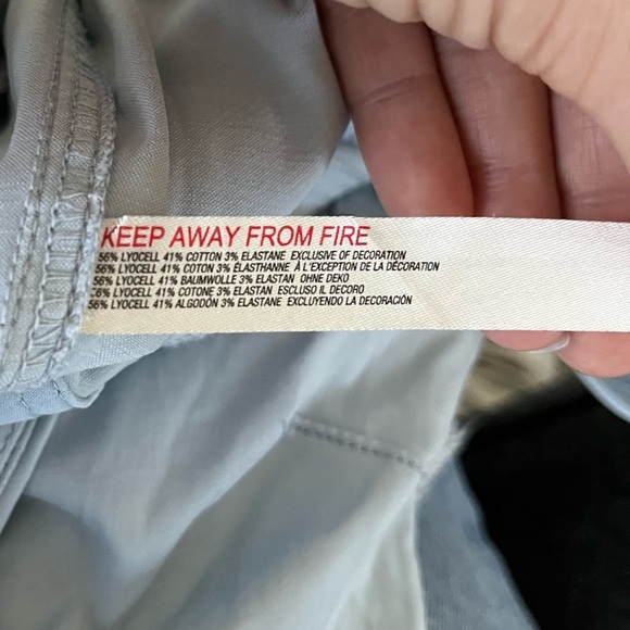 Free People Movement Light Blue Moto Cargo Pants with Pockets Women’s Size XS - Picture 14 of 16